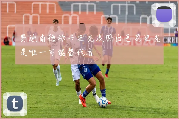 费迪南德称卡里克表现出色恩里克是唯一可能替代者